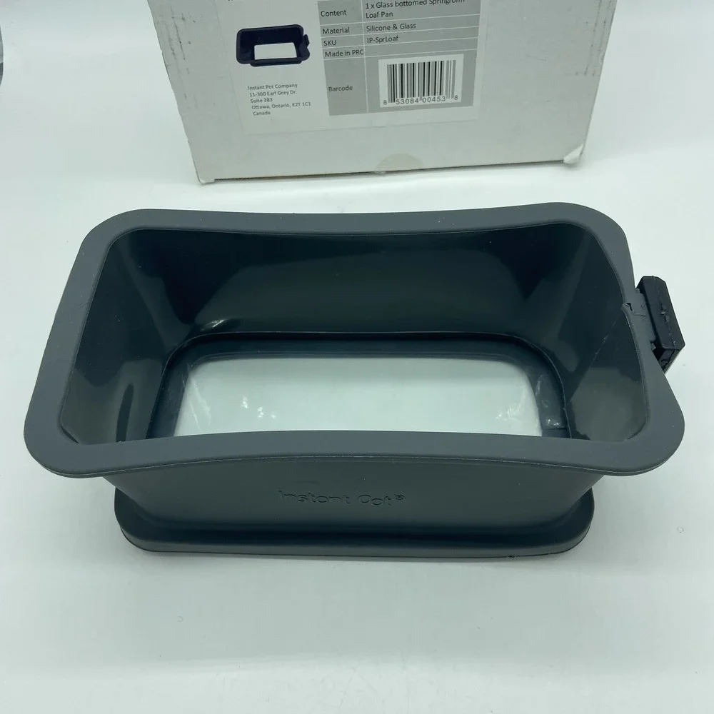 Instant Pot Silicone Springform Loaf Pan Tempered Glass Bottom IP-Sprloaf Baking